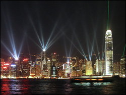 Ночной Гонконг, Китай