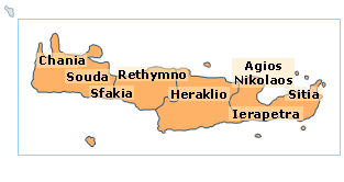  .   / Crete. Map of Greece